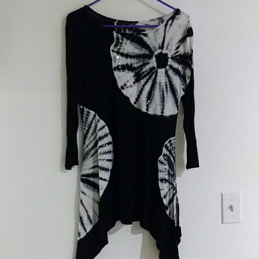 TieDye and rhinestone dress